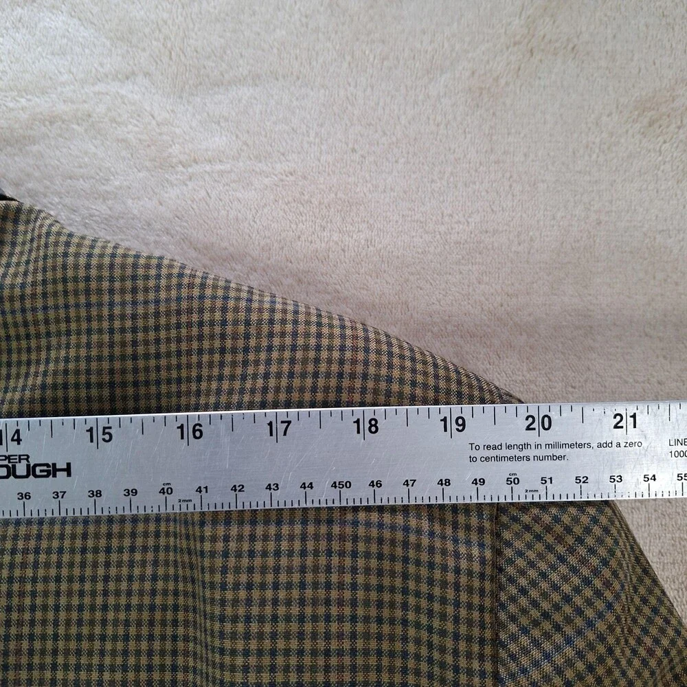 Vintage Christian Dior Monsieur Blazer Mens 42 Wool Plaid Sport Coat USA 90s